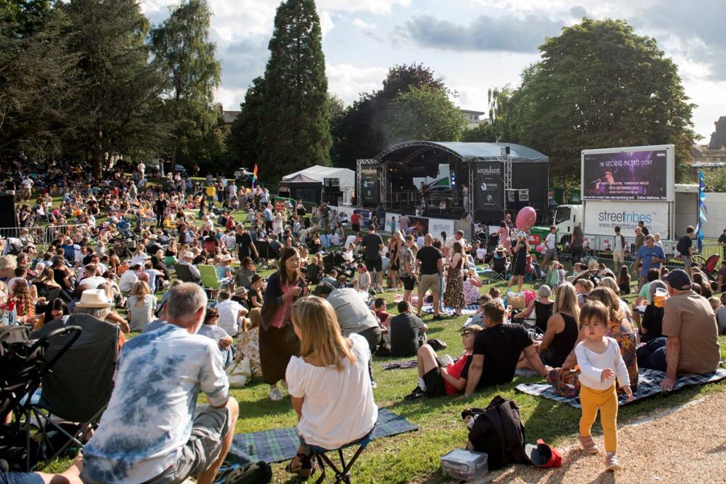 Music festival in Calverley Grounds, Tunbridge Wells.
